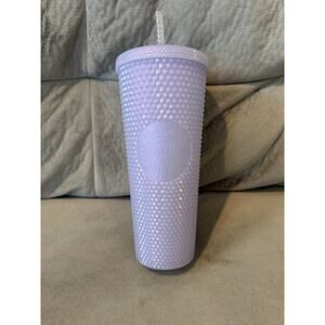 Starbucks 2021 Icy Lilac Studded Winter Holiday Tumbler 24oz